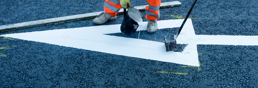 peinture de signalisation routière